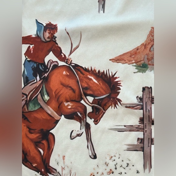 High waisted cowboy western horse ranch equestrian flared statement leggings 2XL - Picture 5 of 10